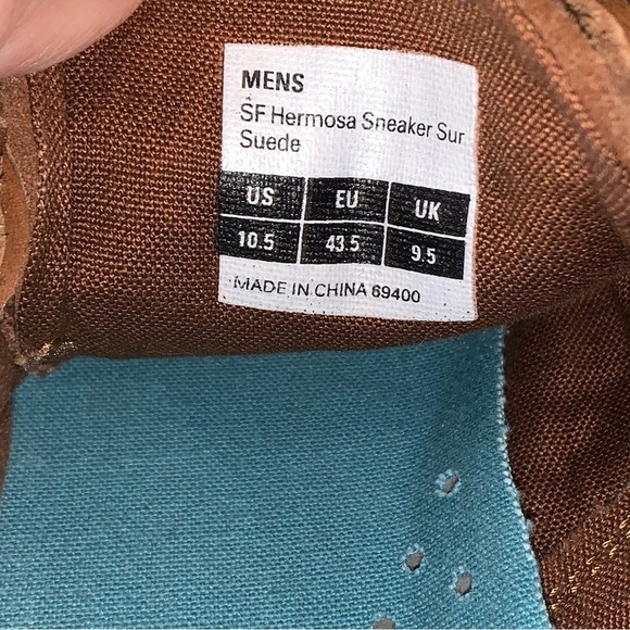 SEAVEES SF Hermosa Suede Sneakers Men’s Brown Size 10.5 - Picture 8 of 8